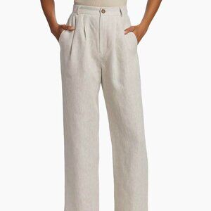 Reformation Mason Linen Straight-Leg Pants size 2